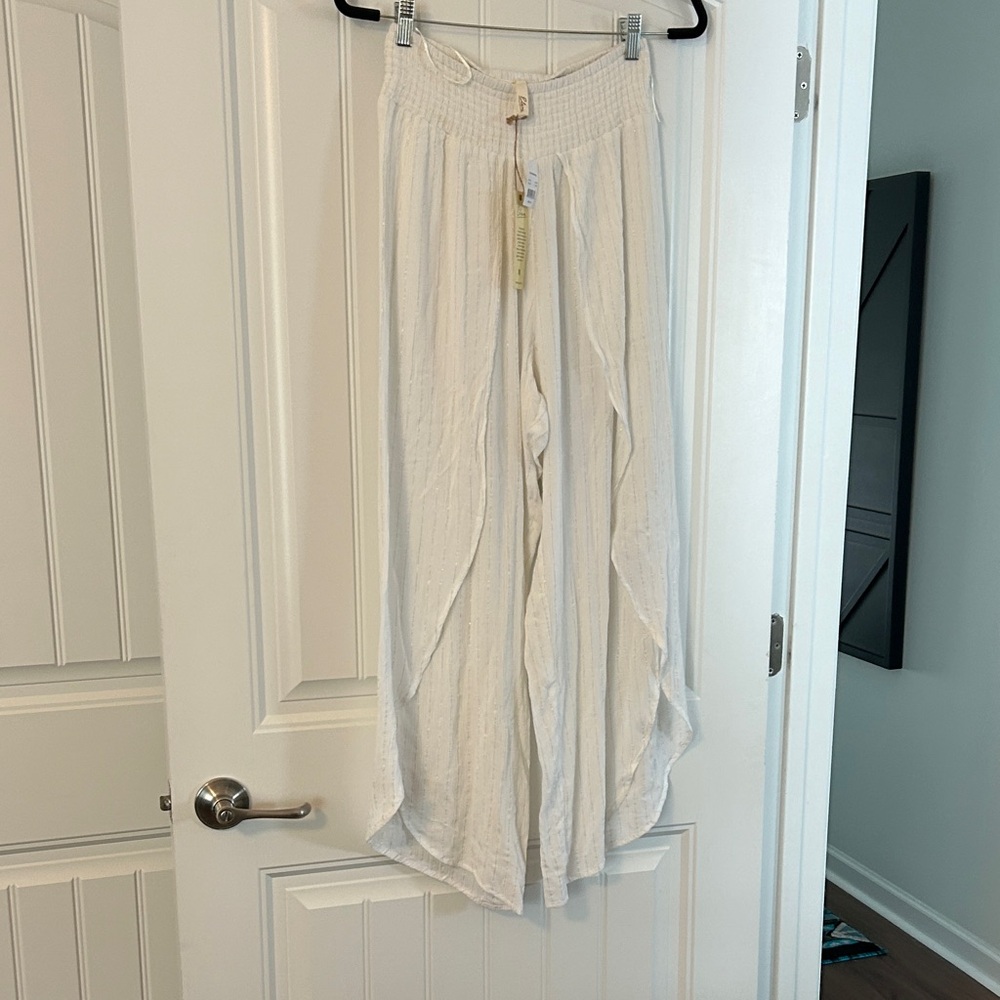 Elan Cream Wide Leg Pants